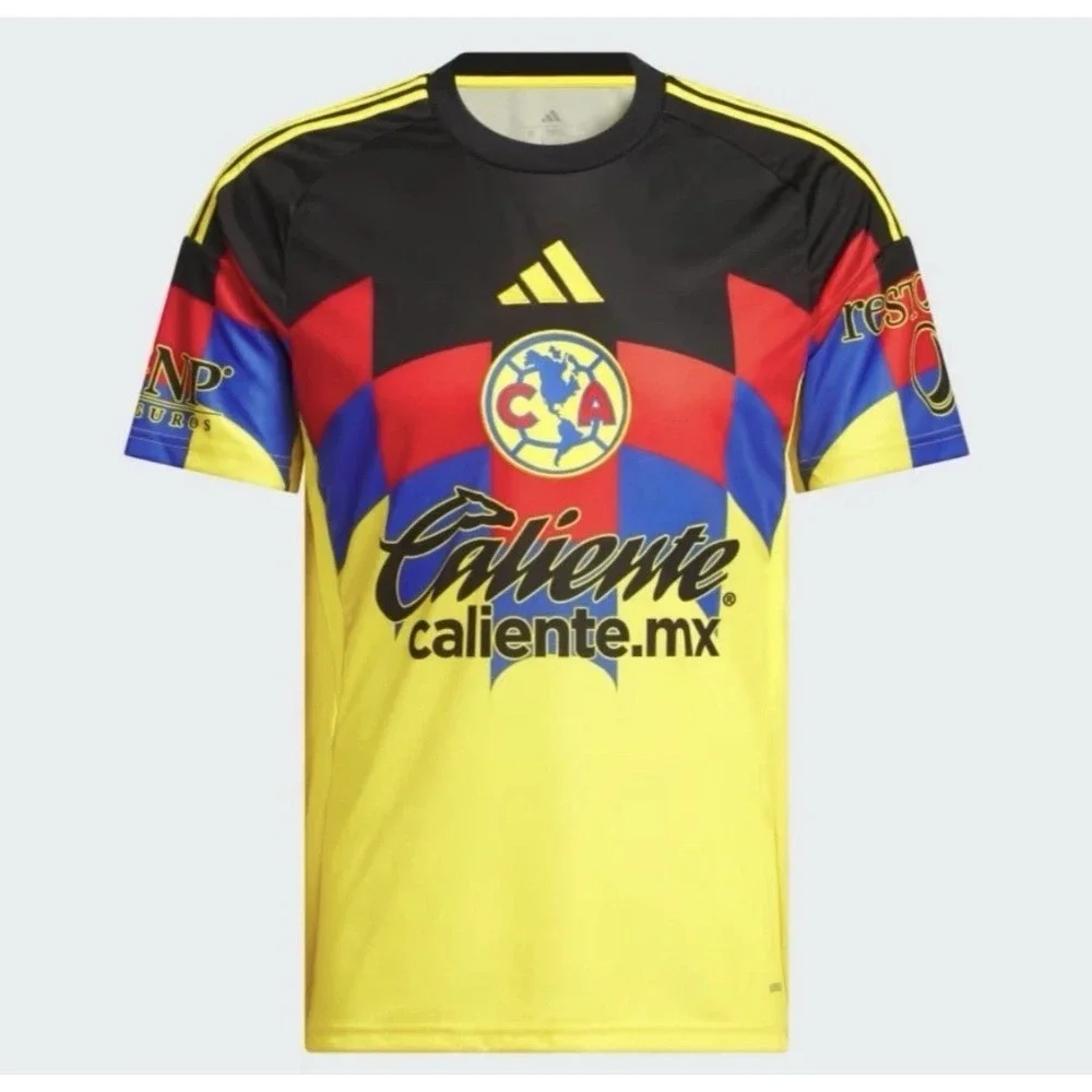 Adidas Club America Home Yellow Jersey 25/26 Size Large JN8612 Soccer Futbol